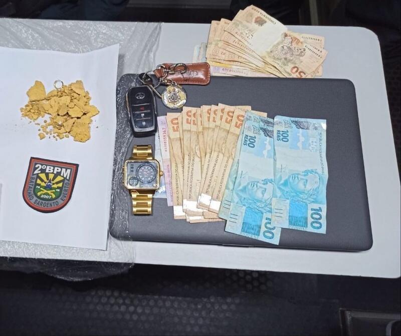 A pepita de ouro foi encontrada embaixo do banco do passageiro. (Foto: Divulgação)