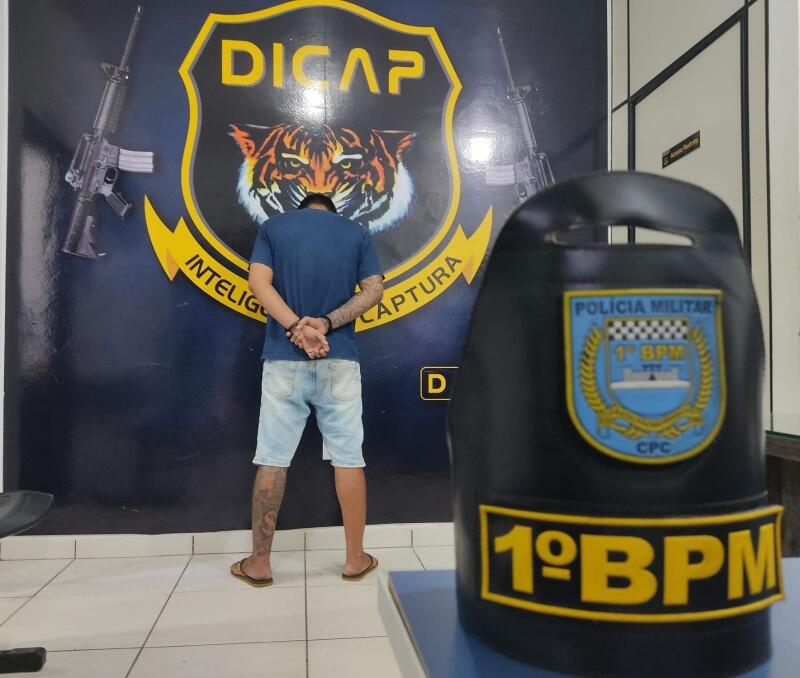 Diante dos fatos, ele foi encaminhado à sede da Dicap para as providências cabíveis. (Foto: Divulgação)