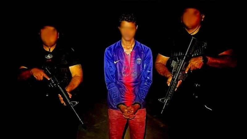 Suspeito se entregou na noite de segunda (Foto: PMRR)