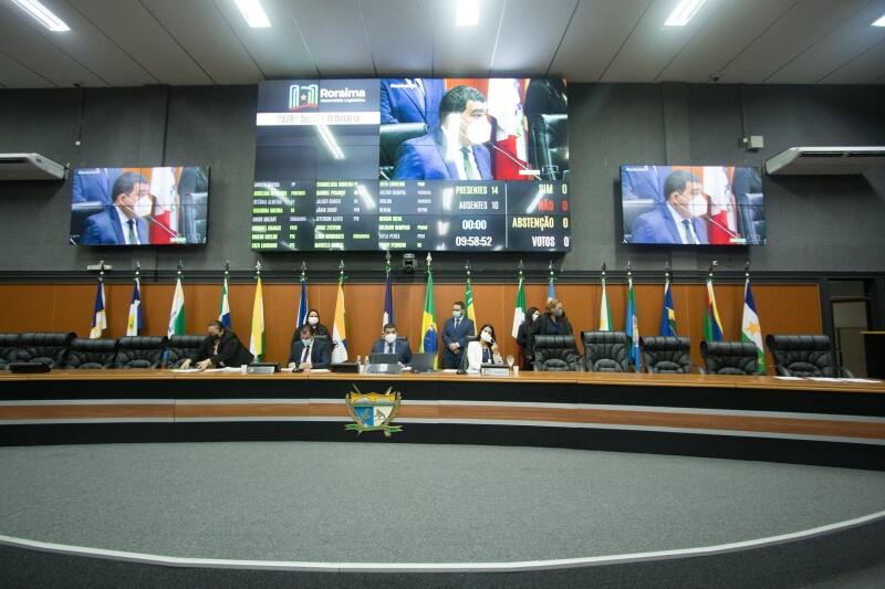 Mesa diretora da Assembleia Legislativa de Roraima. (Foto: Divulgação)