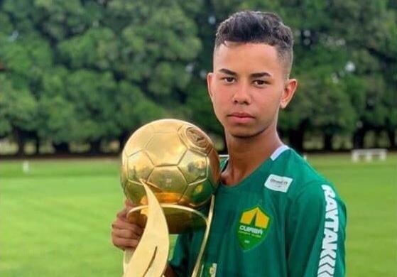 João Miranda pela primeira vez no futebol macuxi. (Foto: Divulgação)
