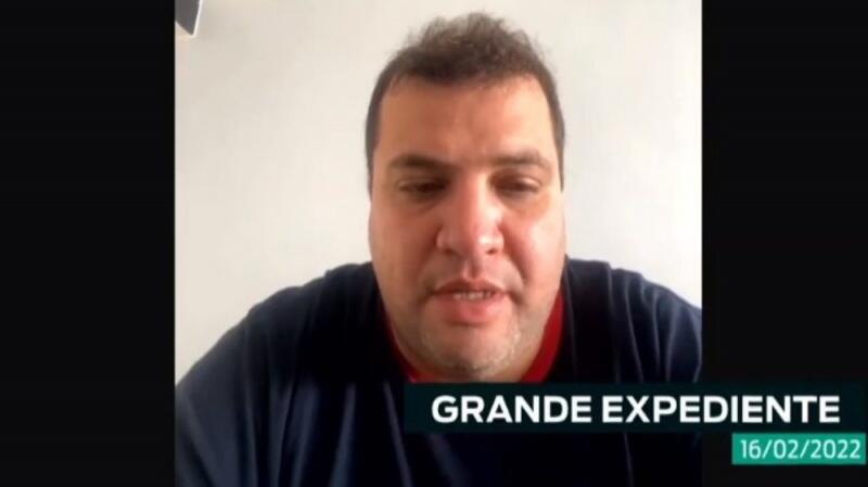 O deputado estadual Jeferson Alves participou da sessão desta quarta-feira de forma online (Foto: Reprodução)