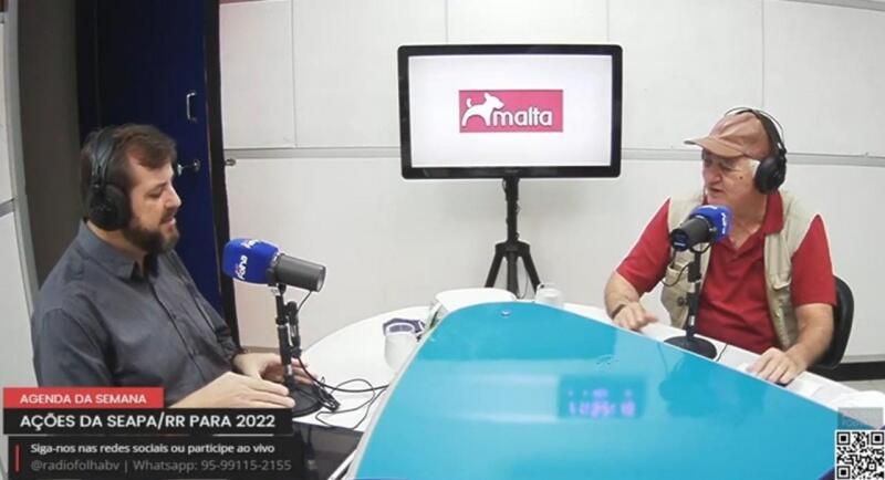 Emerson Baú em entrevista ao Agenda da Semana (Foto: Reprodução)