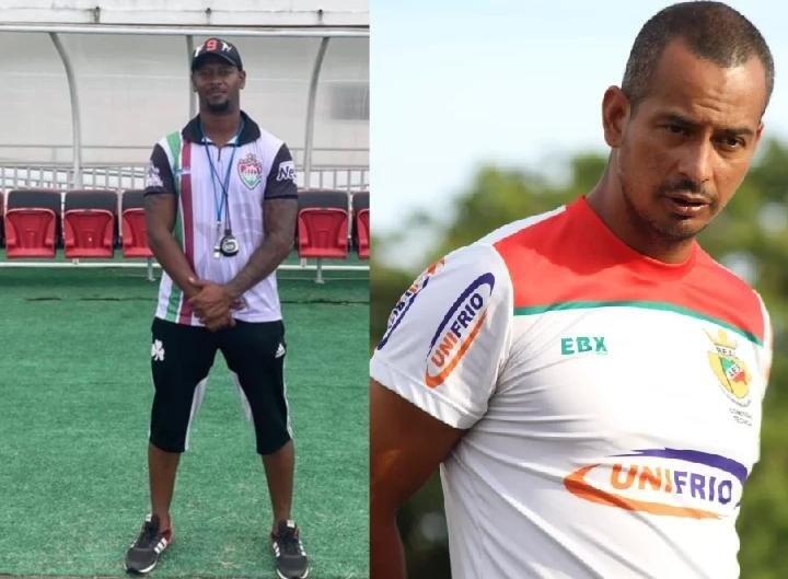 Duelo entre Roraima e Real coloca no páreo dois novos treinadores do futebol macuxi, Fabinho Pedalada e Alison Menezes (direita). Crédito: divulgação/Roraima e Granieri Pietro/Agência Real