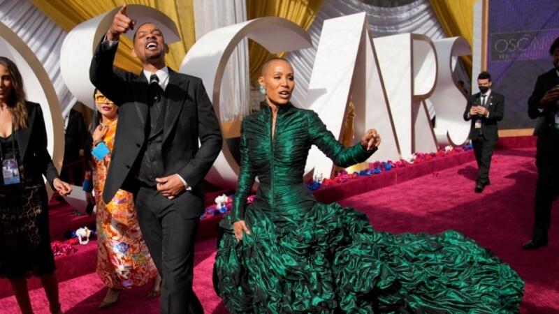 Ator se irritou com piada feita por Chris Rock sobre o visual da esposa e agrediu o comediante no palco da premiação (Foto: Divulgação)