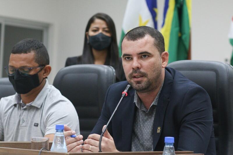 O presidente da Câmara Municipal de Rorainópolis, vereador Adriano Souza (Foto: Tiago Orihuela/SupCom ALE-RR)