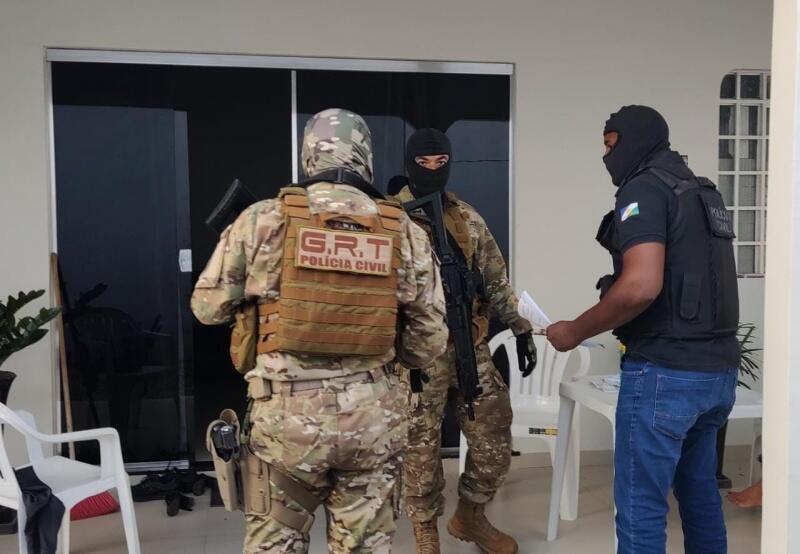 A ação busca desarticular possível Organização Criminosa de Estado distante da Federação, predominantemente Goiás, que utilizava ardil em fraude eletrônica (Foto: Divulgação)