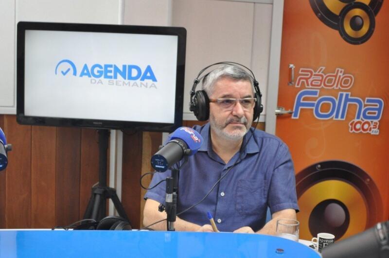 O jurista Edson Damas durante entrevista ao programa Agenda da Semana (Foto: Arquivo Folha BV)