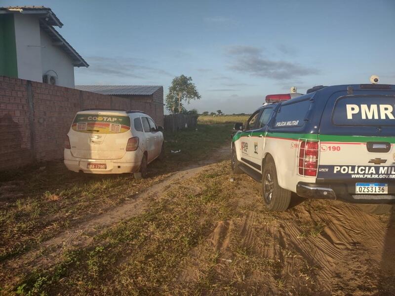 Polícia Militar realizou buscas nas proximidades da re3sidência mas não encontrou suspeitos (Foto: Divulgação)