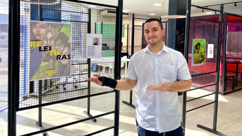 Primeiro artista a ter suas obras na exposição será o quadrinista Rhafa Porto (Foto: Divulgação)