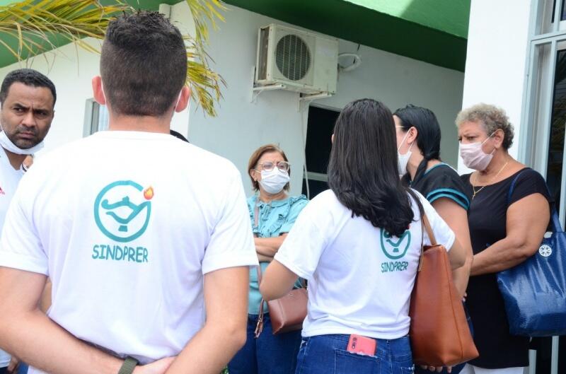 Categoria de Enfermagem de Boa Vista realiza na manhã desta terça-feira (26) uma mobilização (Foto:Nilzete Franco/FolhaBV)