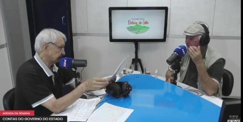 Haroldo Amoras em entrevista ao Agenda da Semana (Foto: Reprodução)
