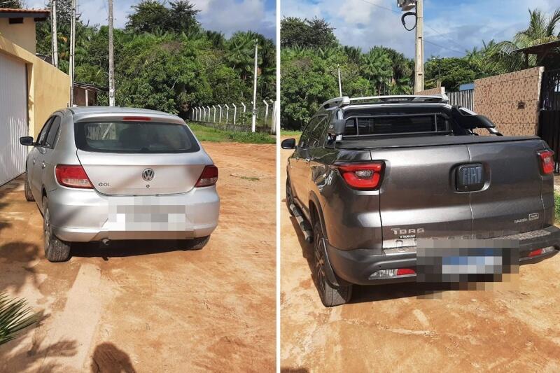 Veículos apreendidos durante a ação (Foto:Divulgação/Polícia Civil)
