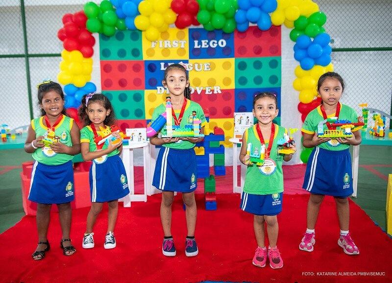 Com o tema “Parquinho Criativo”, os alunos da Escola Waldinele de Carvalho Chaves, que fica bairro Nova Canaã, venceram na categoria Discover (Foto: Semuc/PMBV)