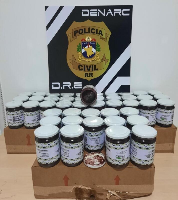 Parte da droga apreendida (Foto Polícia Civil)