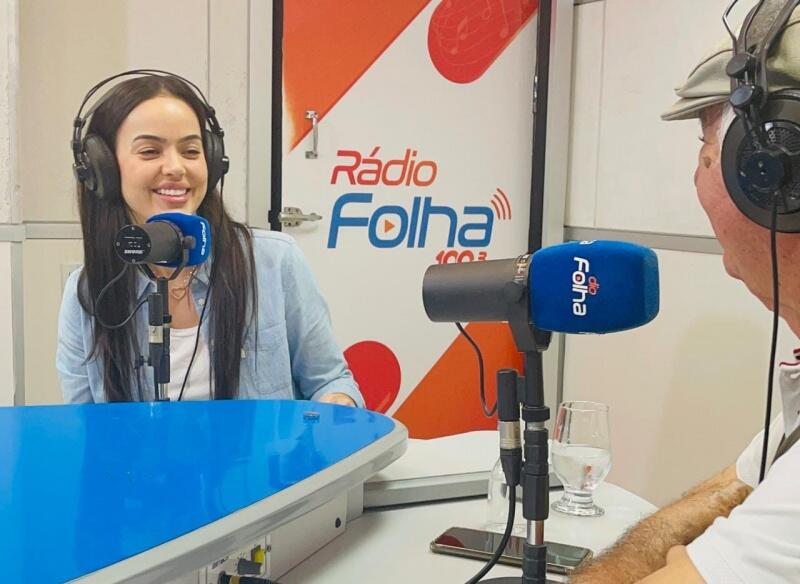 Shéridan durante entrevista ao Agenda da Semana deste domingo, 5 (Foto: Ascom Shéridan)