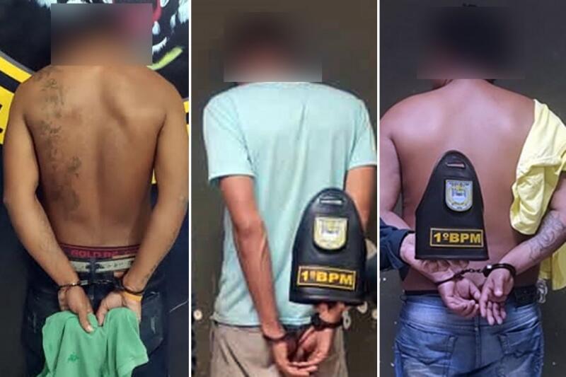 Prisões foram efetuadas pelo Primeiro Batalhão da Polícia Militar (Foto: Divulgação)