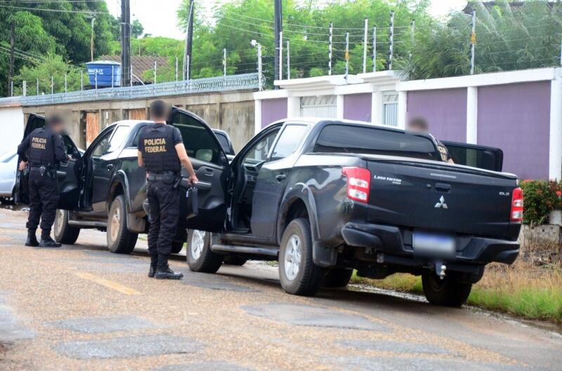 Em Roraima há mandados sendo cumprido em Presídios, 3 em RR, 1 no RS, 1 PR e 1 AM. As equipes da Polícia Federal continuam nas ruas de Roraima e nos presídios (Foto: Nilzete Franco/Folha BV)