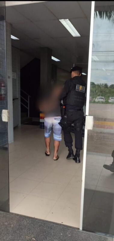 O Infrator foi encaminhado e entregue na Central de Flagrantes mediante relatório policial para as providências. (Foto: Divulgação)