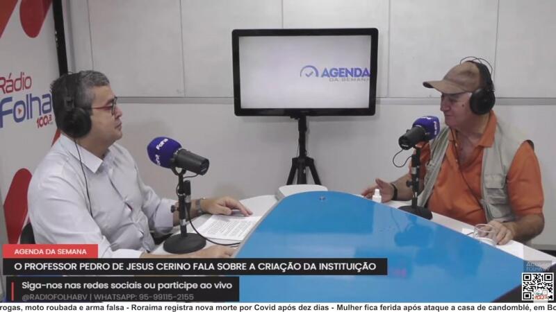 Pedro de Jesus Cerino durante entrevista ao Agenda da Semana (Foto: Reprodução)
