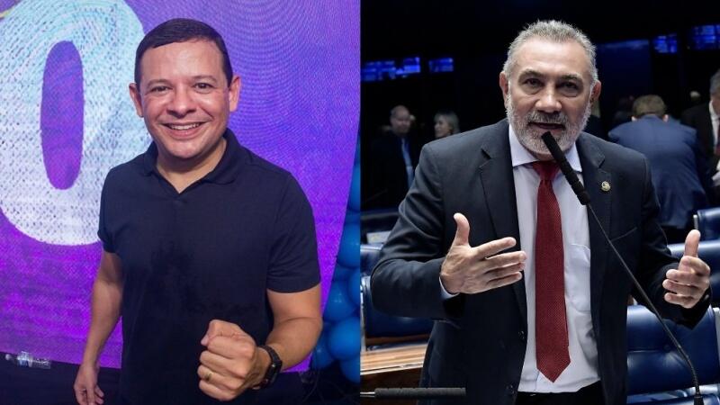 Os candidatos Ozéas Colares, do Podemos, e Telmário Mota, do Pros (Fotos; Divulgação/Waldemir Barreto/Agência Senado/Montagem)