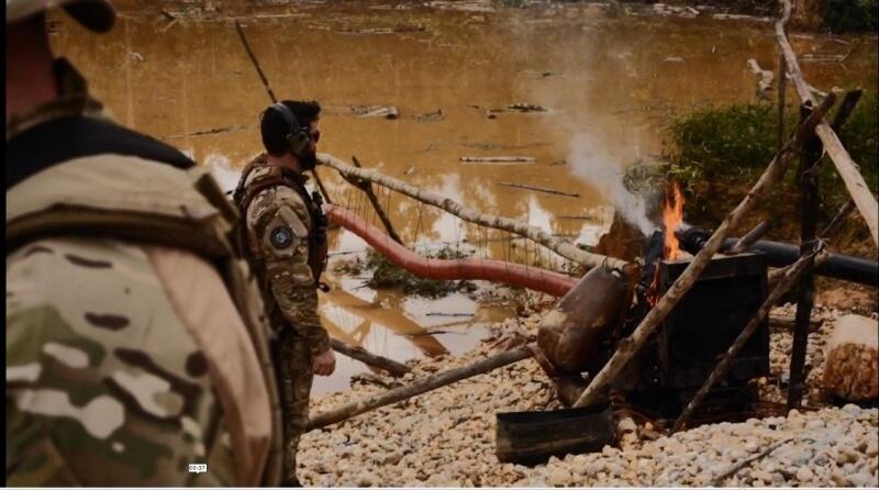 Equipamentos e maquinários utilizados para o cometimento dos crimes foram destruídos (Foto: Reprodução/MJSP)