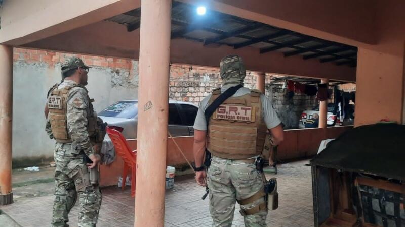 Dois mandados de busca e apreensão foram feitos em Boa Vista e um na Vila São Silvestre (Foto: PCRR)