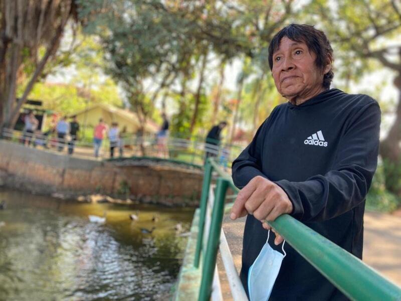 Claudio Yanomami diz que agora está pronto para voltar a pescar e sustentar a família em Roraima (Isadora Stentzler)