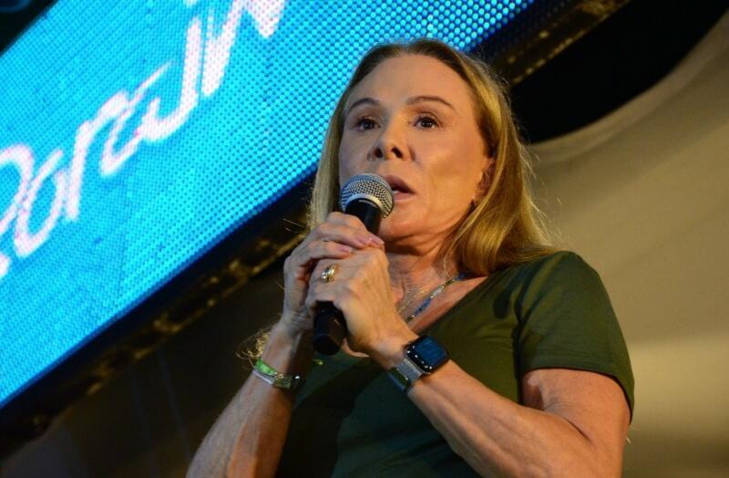 A candidata ao Governo de Roraima, Teresa Surita, durante convenção do MDB (Foto: Nilzete Franco/FolhaBV)
