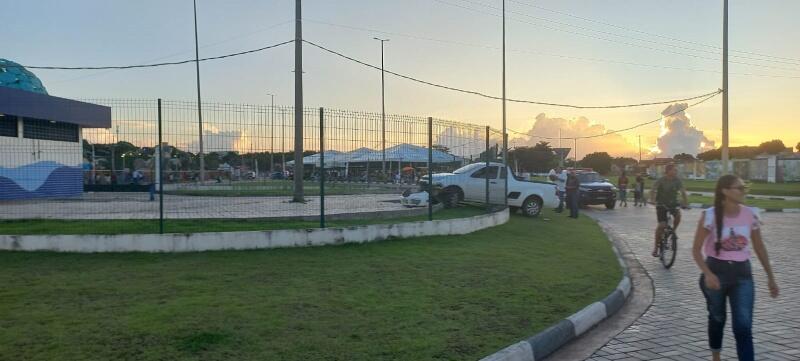 Apesar do susto não houve feridos (Foto: Marília Mesquita/Folha BV)
