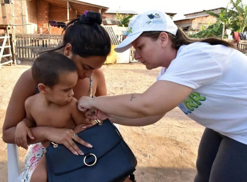  No caso da poliomielite, o público alvo é crianças menores de 1 ano até 4 anos, 11 meses e 29 dias. Estima-se que 63.565 crianças nessa faixa etária sejam vacinadas em Roraima. (Foto: Divulgação)