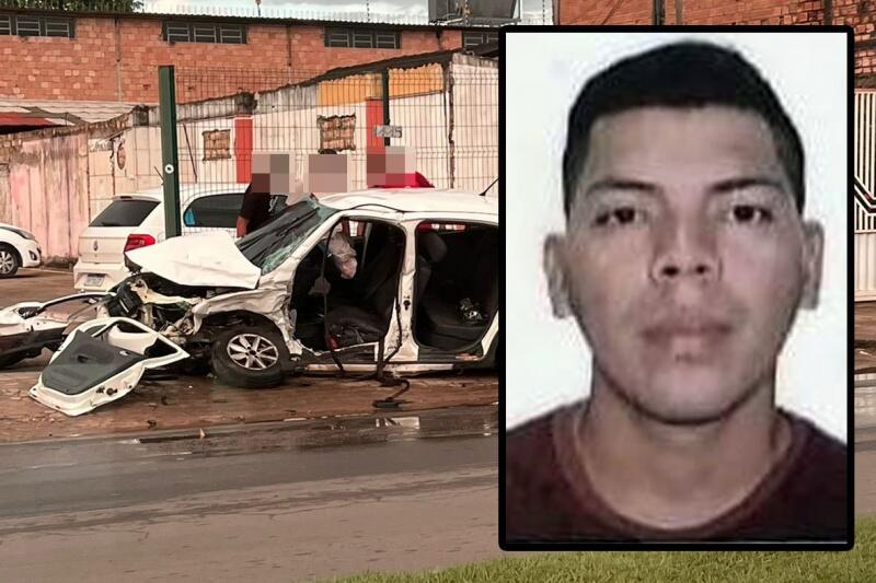 Veículo que era conducido por Bruno (Foto: Divulgação)