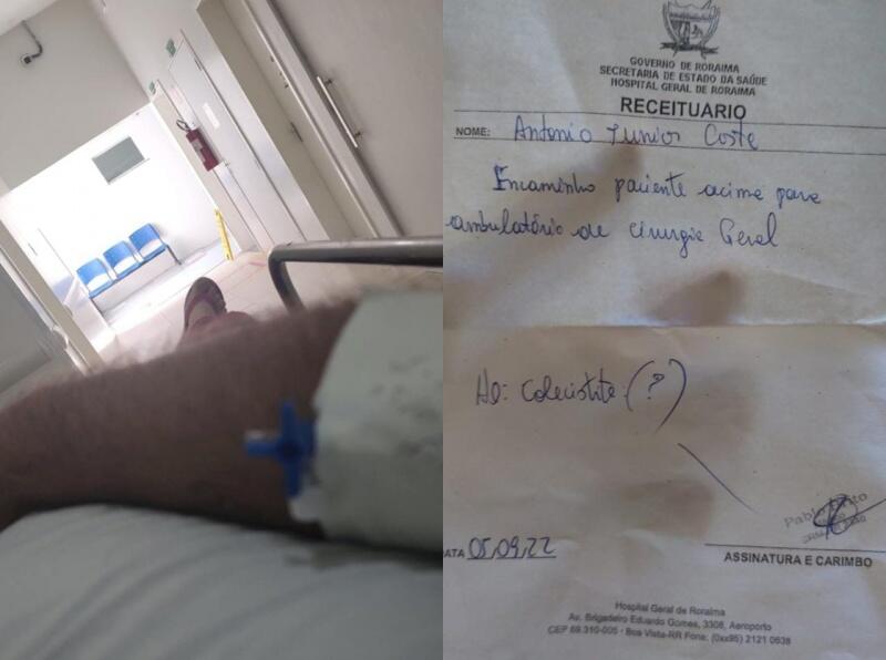 Para conseguir resolver o problema de maneira mais rápida, Antônio está pedindo doações voluntárias para custear a cirurgia por meio particular, que custa em torno de 15 mil reais. (Foto: Arquivo pessoal)