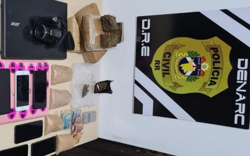 Material apreendido com as acusadas (Foto: Divulgação/Polícia Civil)