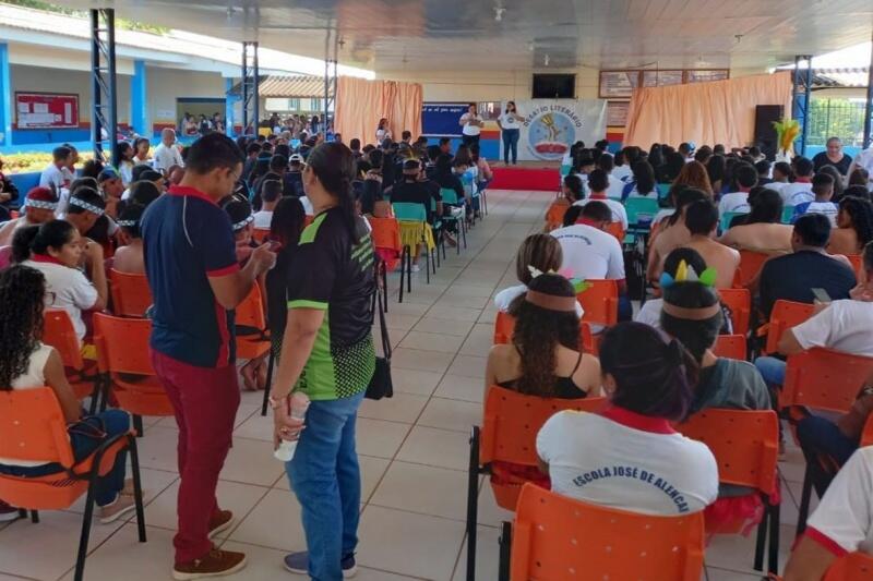 O projeto foi intitulado 'Desafio Literário e o Pensamento do Jovem Contemporâneo da Escola Estadual de Ensino Médio em Tempo Integral José De Alencar' (Foto: Ascom Seed)