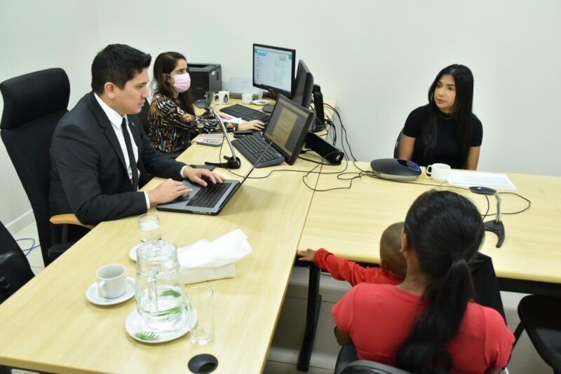 Ao final de cada audiência, é aplicado um questionário de satisfação que auxilia na melhoria da prestação jurisdicional por parte das Varas da Infância e Juventude (Foto: Nucri/TJRR)