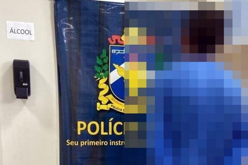 O acusado foi preso em sua residência e foi conduzido à Delegacia, onde foi qualificado e interrogado pela delegada Eliane Gonçalves, que preside os inquéritos policiais (Foto: Polícia Civil)