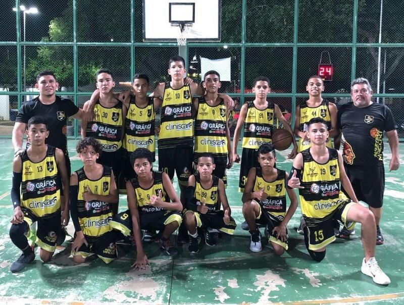 Campeonato Roraimense de basquete Sub-14 tem seis participantes. Crédito: divulgação