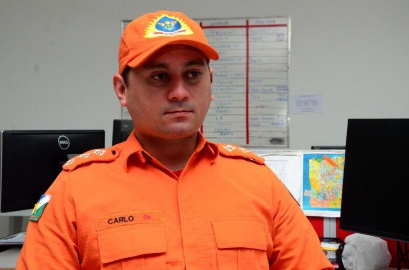 Perito de Incêndios e Explosões, do Corpo de Bombeiros, capitão Wenderson Carlo (Foto: Nilzete Franco/Folha BV)