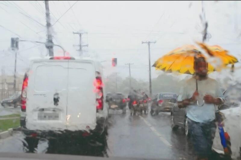 Previsão do Inmet é de chuva entre 30 e 60 mm/h ou 50 e 100 mm/dia  (Foto: Nilzete Franco/FolhaBV)