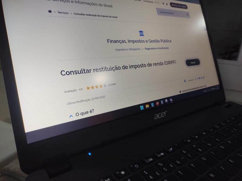 O contribuinte deve acessar a página da Receita na internet (Foto: Folha BV)