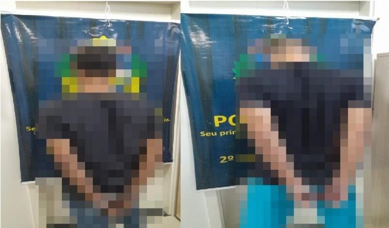 Os dois homens foram encaminhados ao 2º DP - Foto: ASCOM PCRR