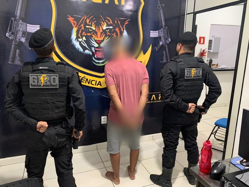 O infrator recebeu voz de prisão e foi encaminhado à sede da Dicap para as providências legais e cabíveis (Foto: Divulgação)