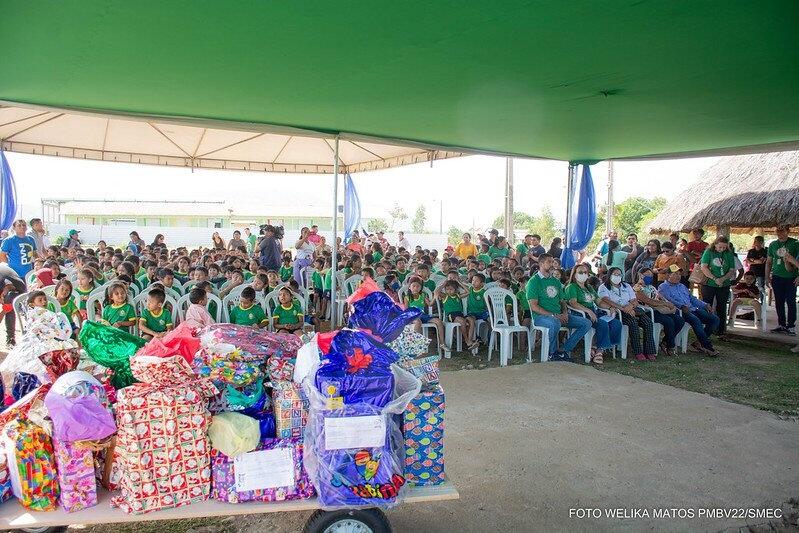 O evento de entrega aconteceu na comunidade indígena Serra da Moça - Foto: PMBV
