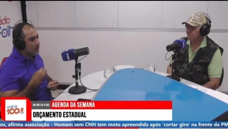 Marcelo Cabral em entrevista ao Agenda da Semana (Foto: Reprodução)