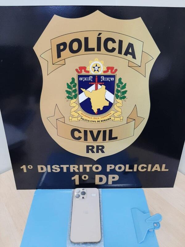 Celular da vítima foi recuperado e devolvido (Foto: Divulgação/PCRR)