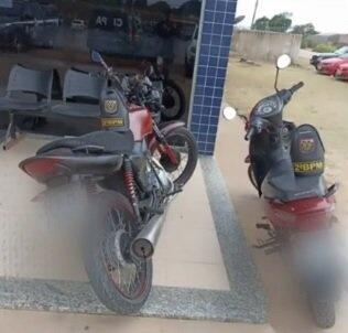 Motocicletas apreendidas foram levadas à delegacia - Foto: Divulgação/PMRR