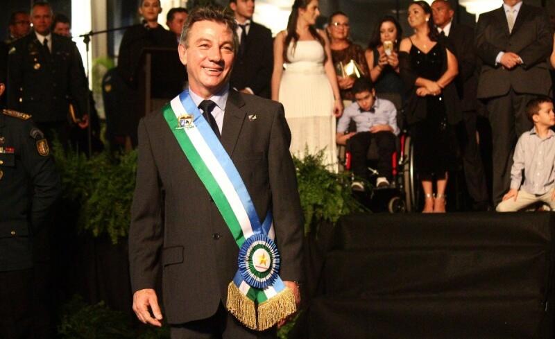 O governador Antonio Denarium durante evento de posse em 1º de janeiro de 2019 (Foto: Arquivo FolhaBV) O governador Antonio Denarium durante evento de posse em 1º de janeiro de 2019 (Foto: Arquivo FolhaBV)