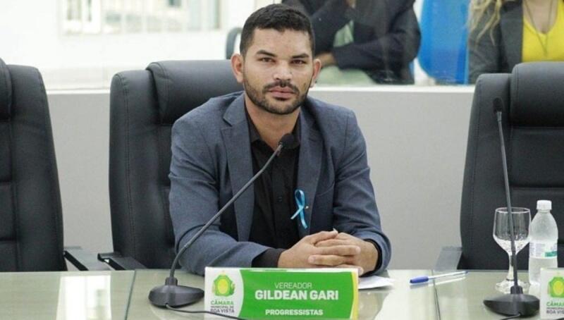 O vereador Gildean Gari em sessão na Câmara Municipal de Boa Vista (Foto: Instagram Gildean Gari)