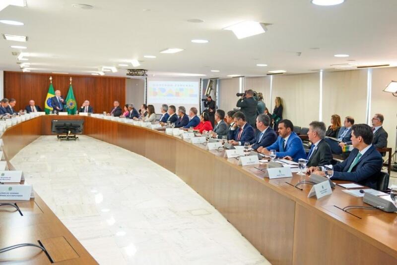 Denarium participou do encontro de governadores com Lula (Foto: Ederson Brito)